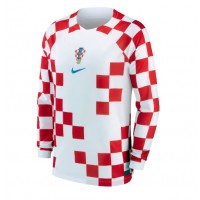 Koszulka piłkarska Chorwacja Strój Domowy MŚ 2022 tanio Długi Rękaw